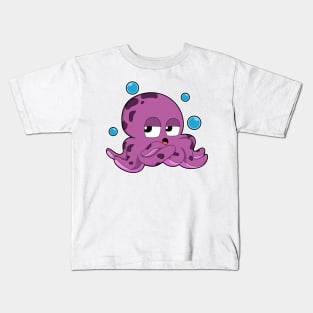 Octopus with Air bubbles Kids T-Shirt